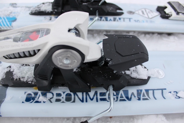 Black Diamond Revert and Carbon Megawatt skis at 2012 Outdoor Retailer  Winter Market